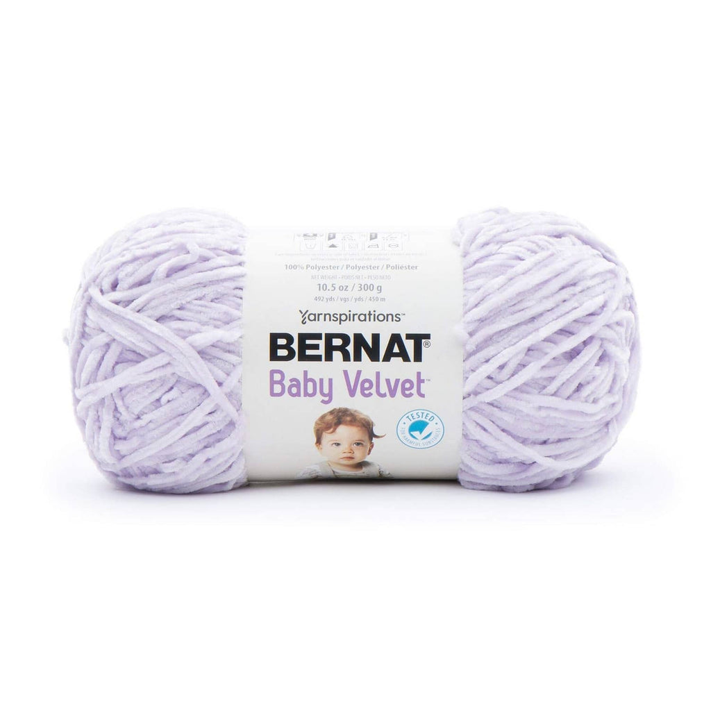 Lilac Baby Velvet yarn skein, soft medium weight yarn in 300 g