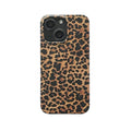 Brown leopard print phone case with raised camera cutouts