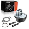 Throttle position sensor assembly with mounting gaskets and screws, gray housing and metal terminals