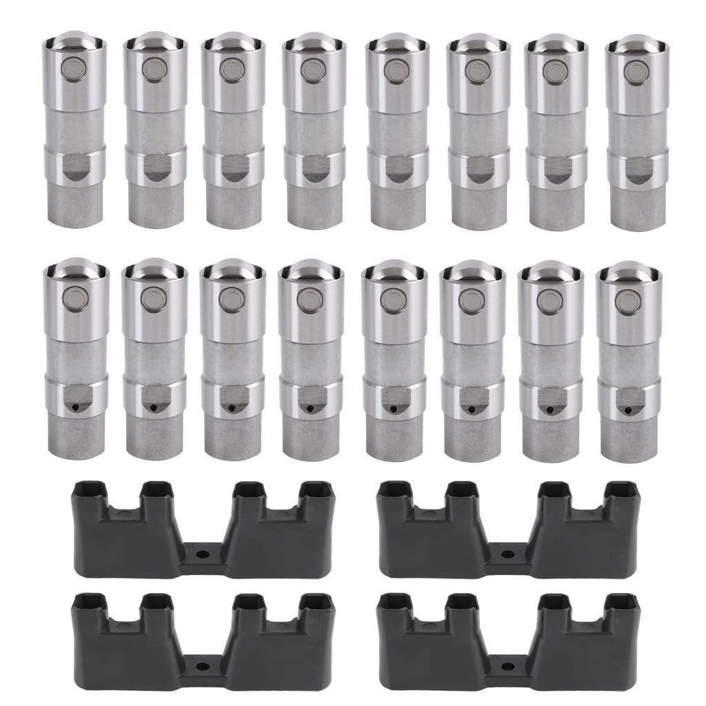 Hydraulic roller lifters and guide tray set with silver lifters and black tray