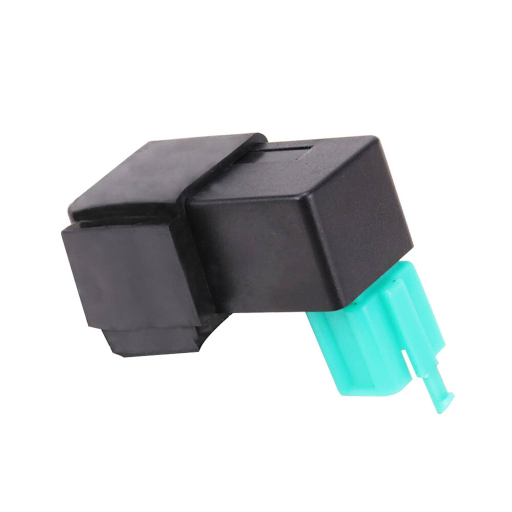 AC CDI ignition box with black housing and teal 5-pin connector plug