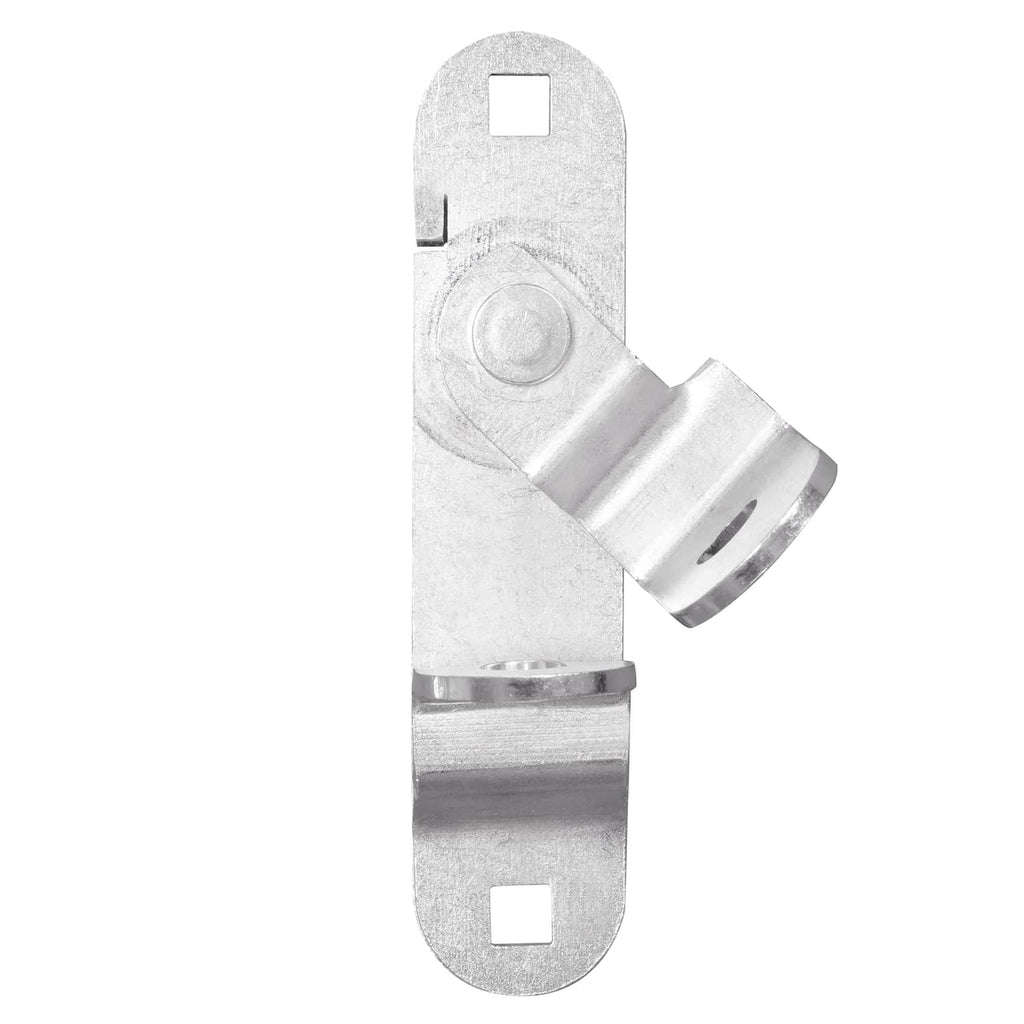 Steel cam latch padlock keeper with mounting plate and side strap bracket