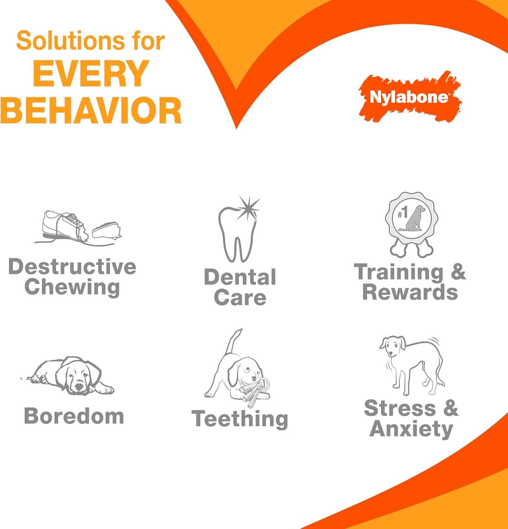 Solutions for every behavior graphic with chewing and training icons