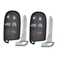 Black key fob replacement with lock/unlock buttons, PANIC button, and metal key blade