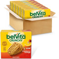 Belvita Crunchy cranberry-orange breakfast biscuits in open shipping cartons
