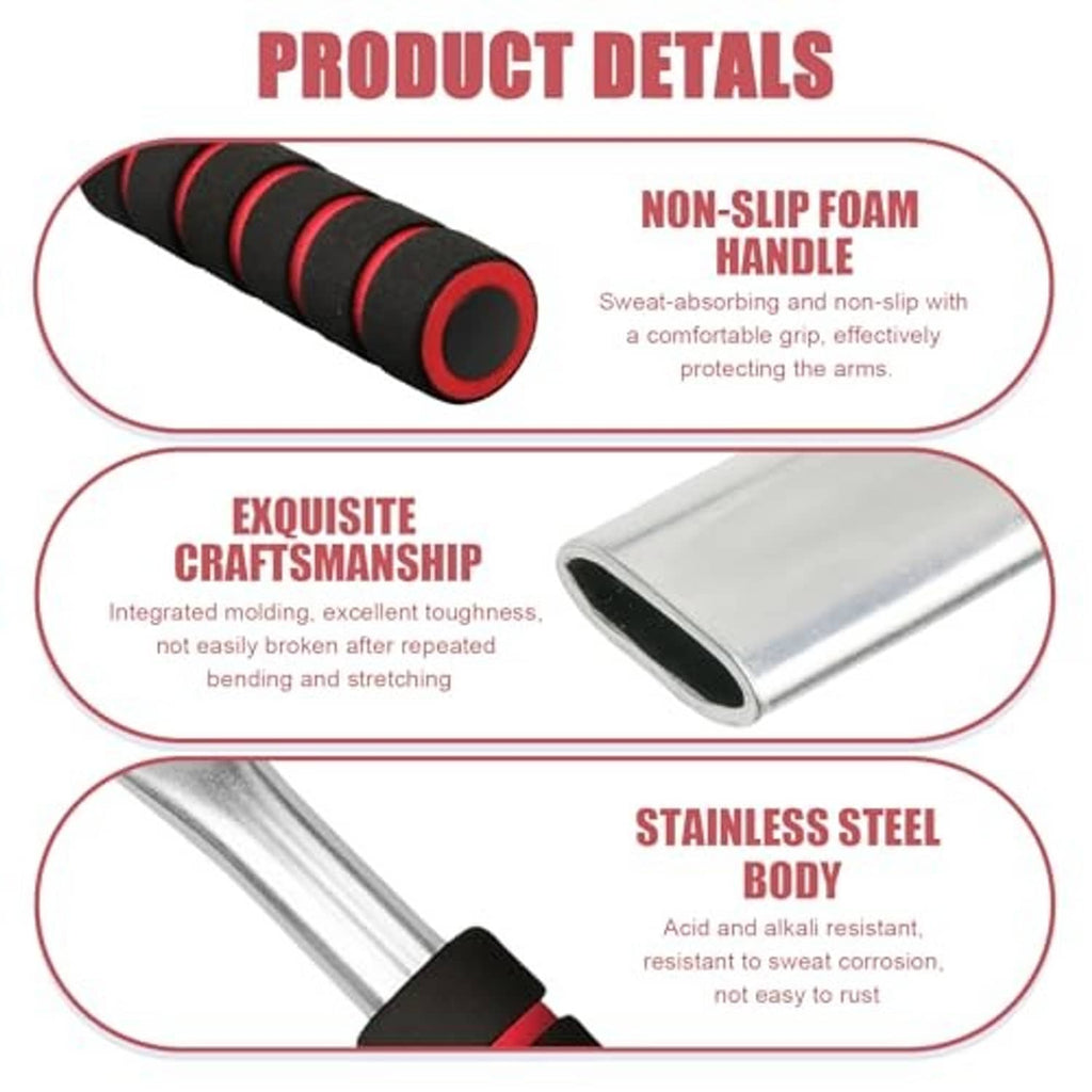 Non-slip foam grip for wheelchair brake extenders: black with red stripes