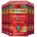 Twinings Christmas Tea red flavoured black tea cartons, 20 tea bags each, multi-pack.