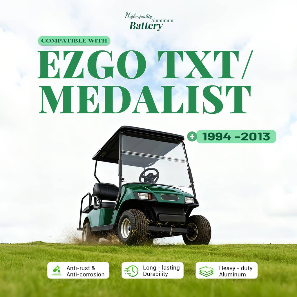 Aluminum 36V battery rack tray for EZGO TXT/Medalist (1994-2013)