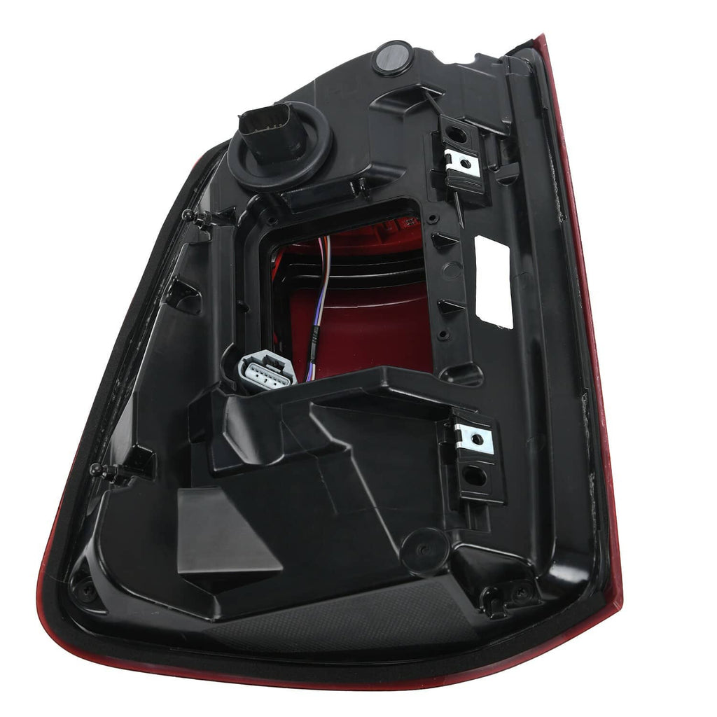 LED tail light back housing with wiring connector and mounting hardware points.