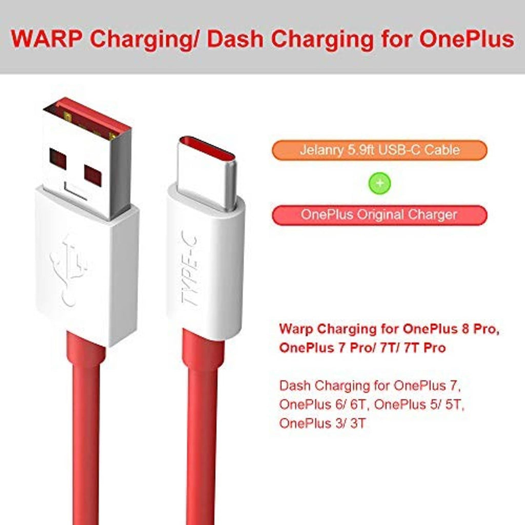 Red USB-A to Type-C cable pair with white connectors shown in packaging