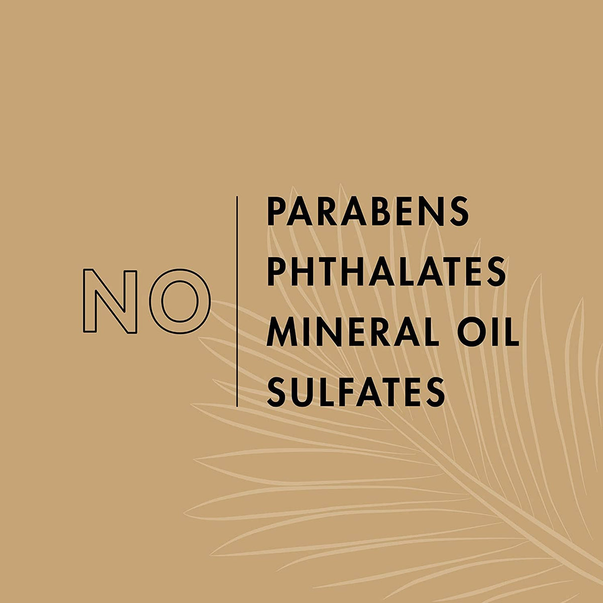 Claims label: no parabens, phthalates, mineral oil, or sulfates