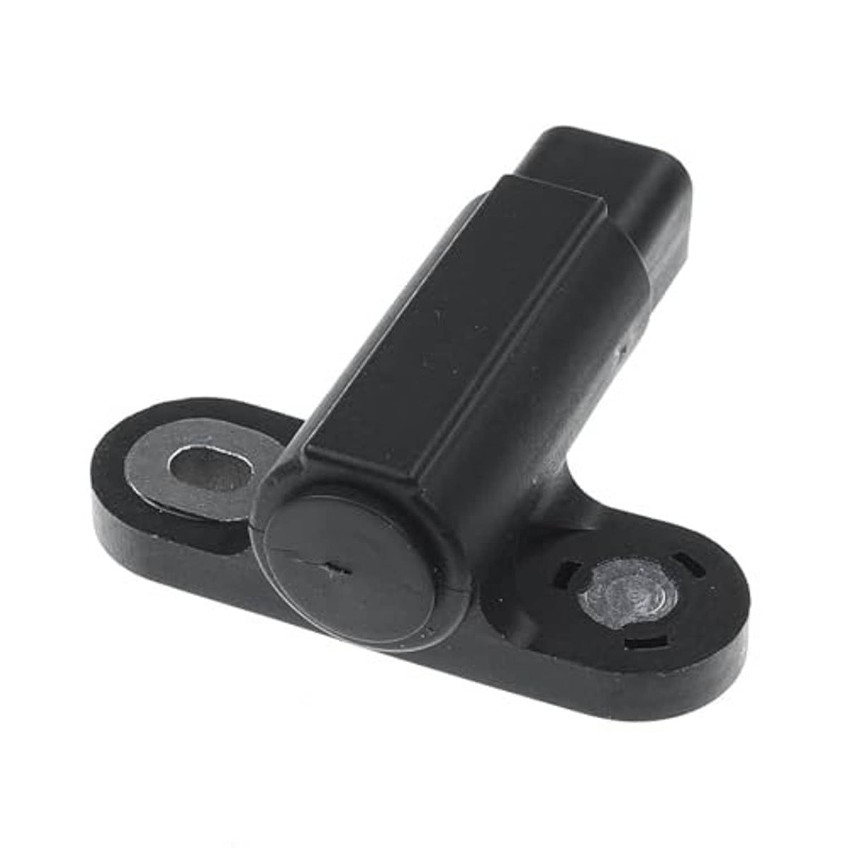 Camshaft position sensor, black body with mounting holes and rounded connector end