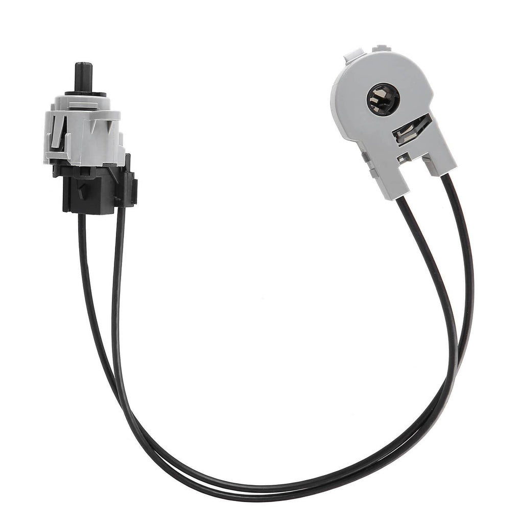 HVAC mode control switch with wiring harness, gray actuator and black connector parts