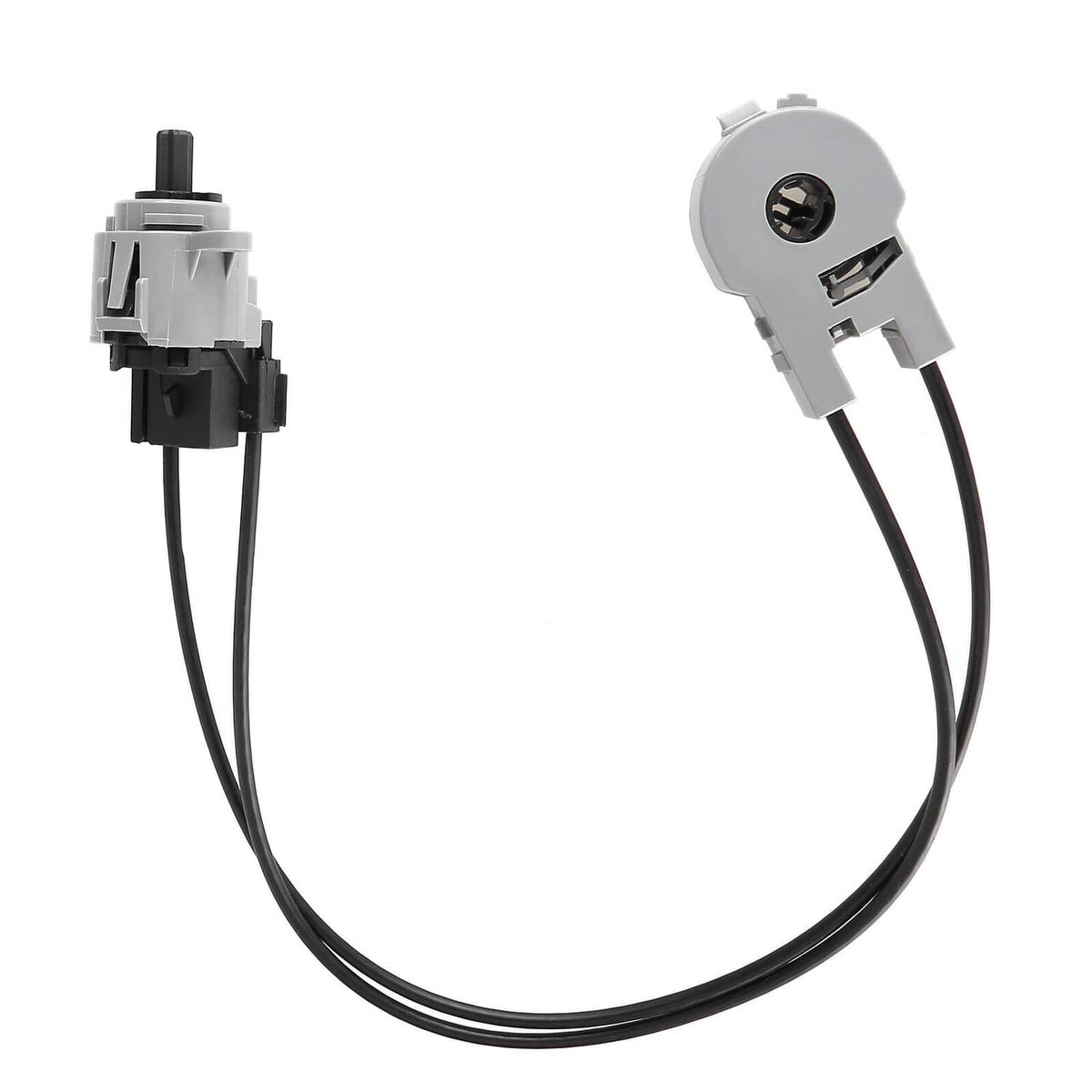 HVAC mode control switch with wiring harness, gray actuator and black connector parts