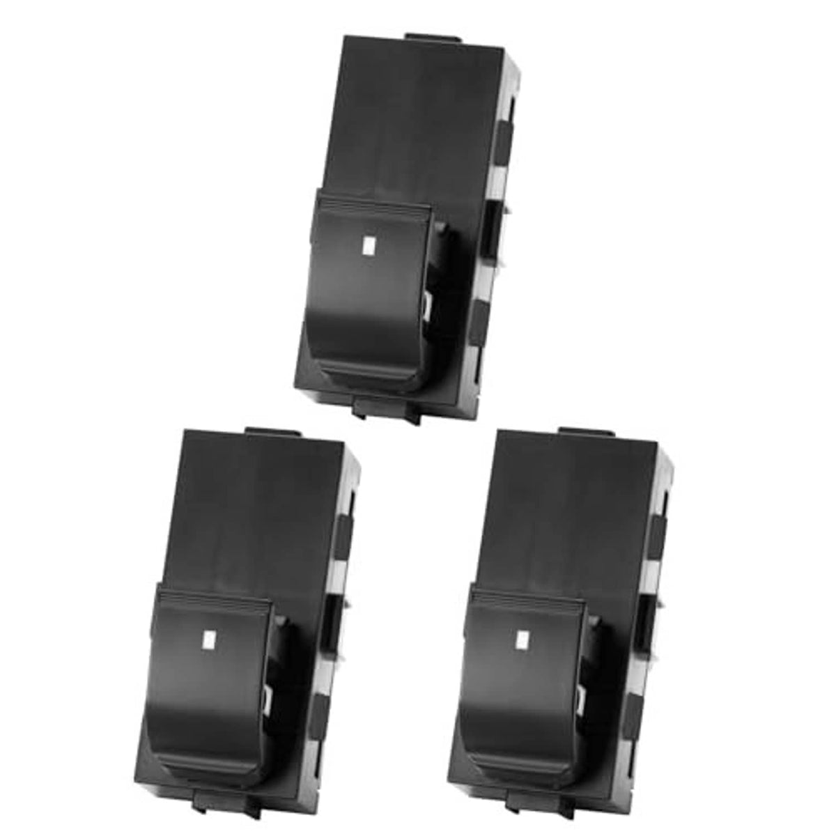 Passenger-side power window switch set, angled view, black rocker buttons.