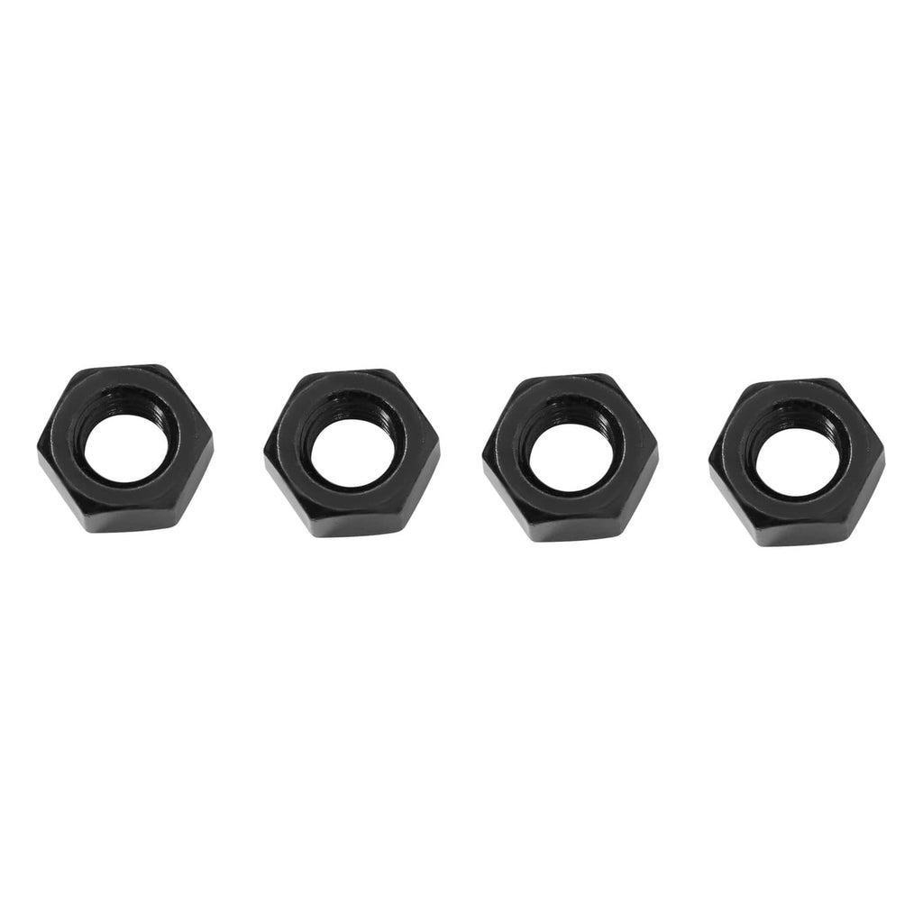 Set of four black hex nuts for mounting front leaf springs