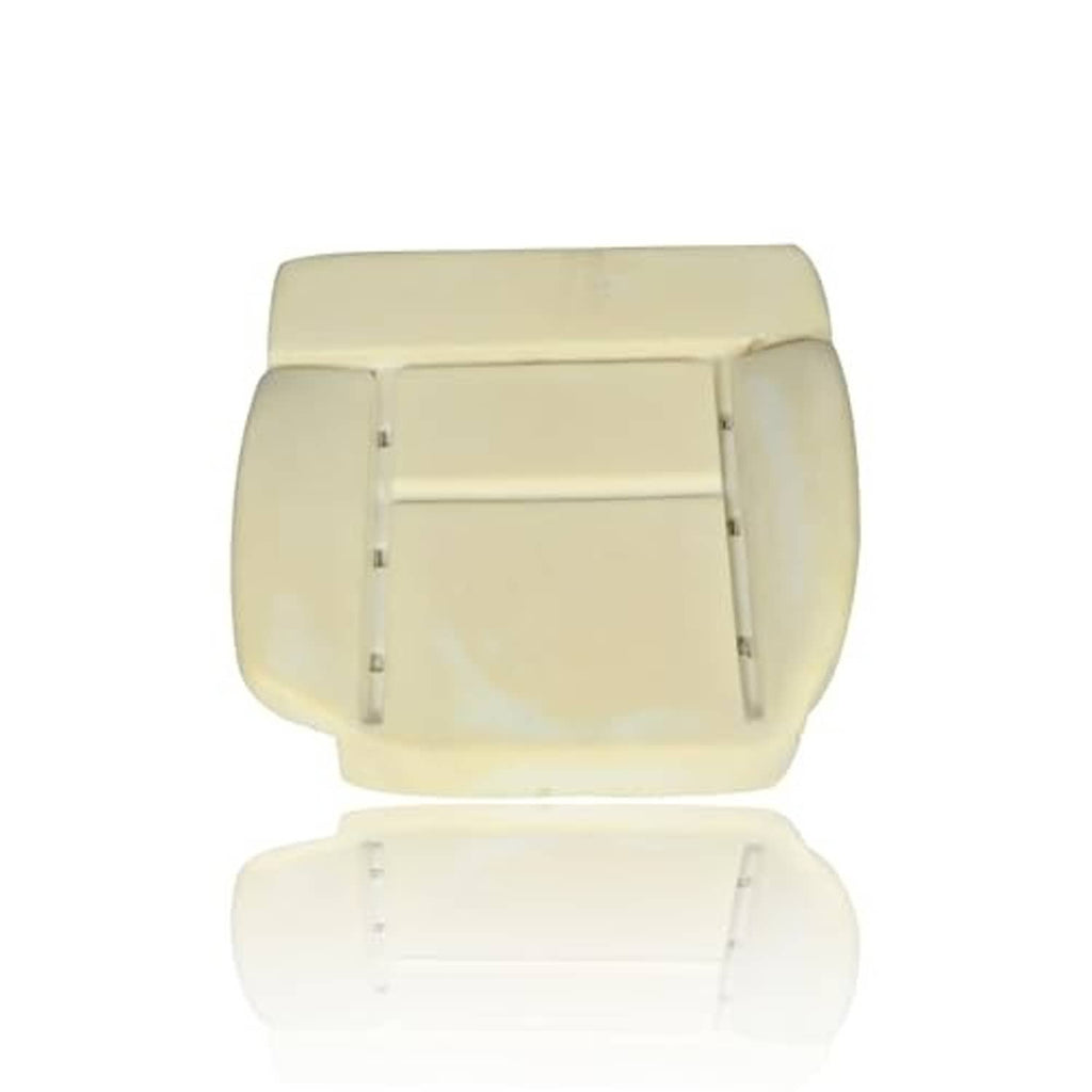 Light beige front driver-side foam seat cushion replacement, showing front face and side