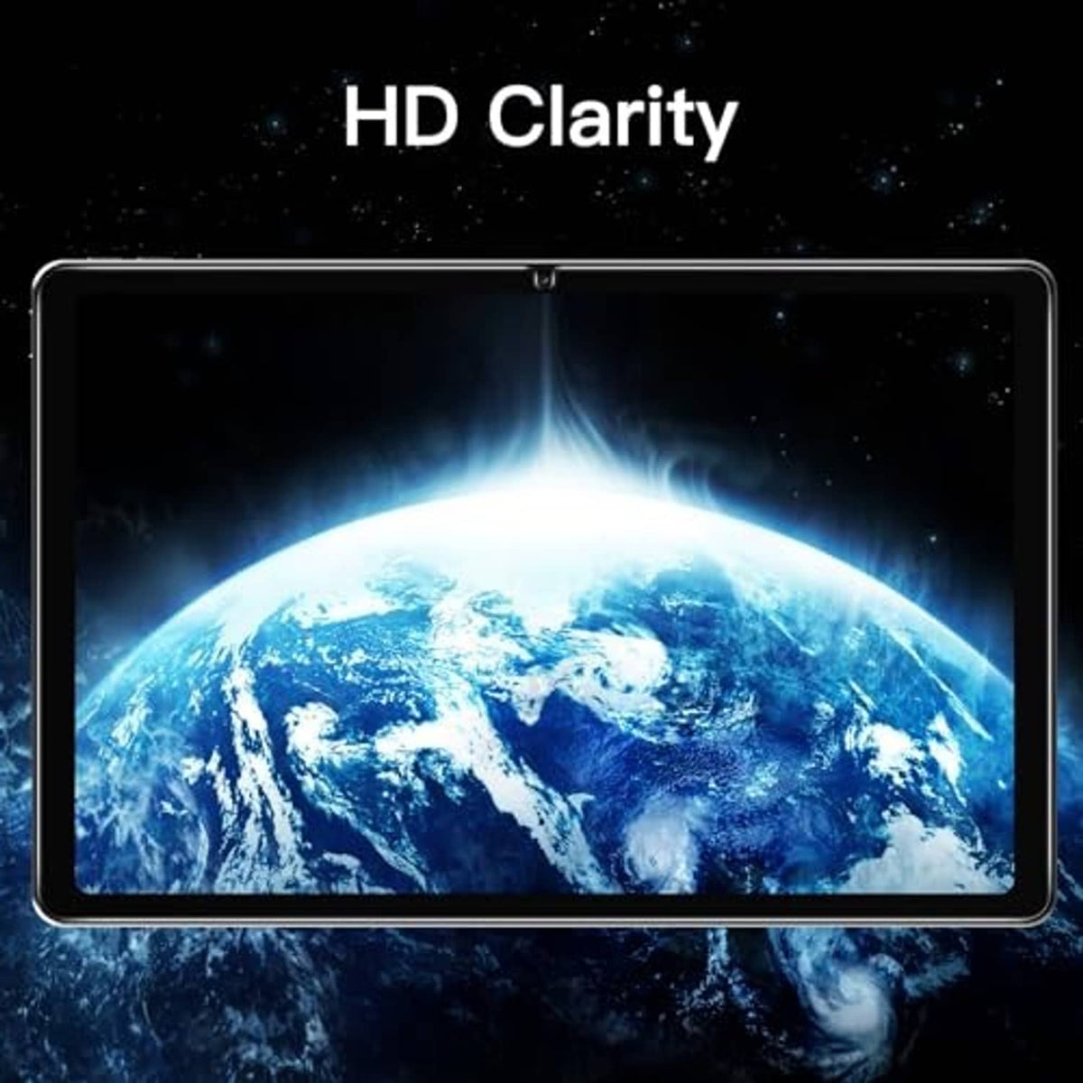 Clear tempered glass screen protector for tablet with HD clarity display