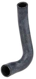 Molded coolant hose, dark gray curved elbow with open ends