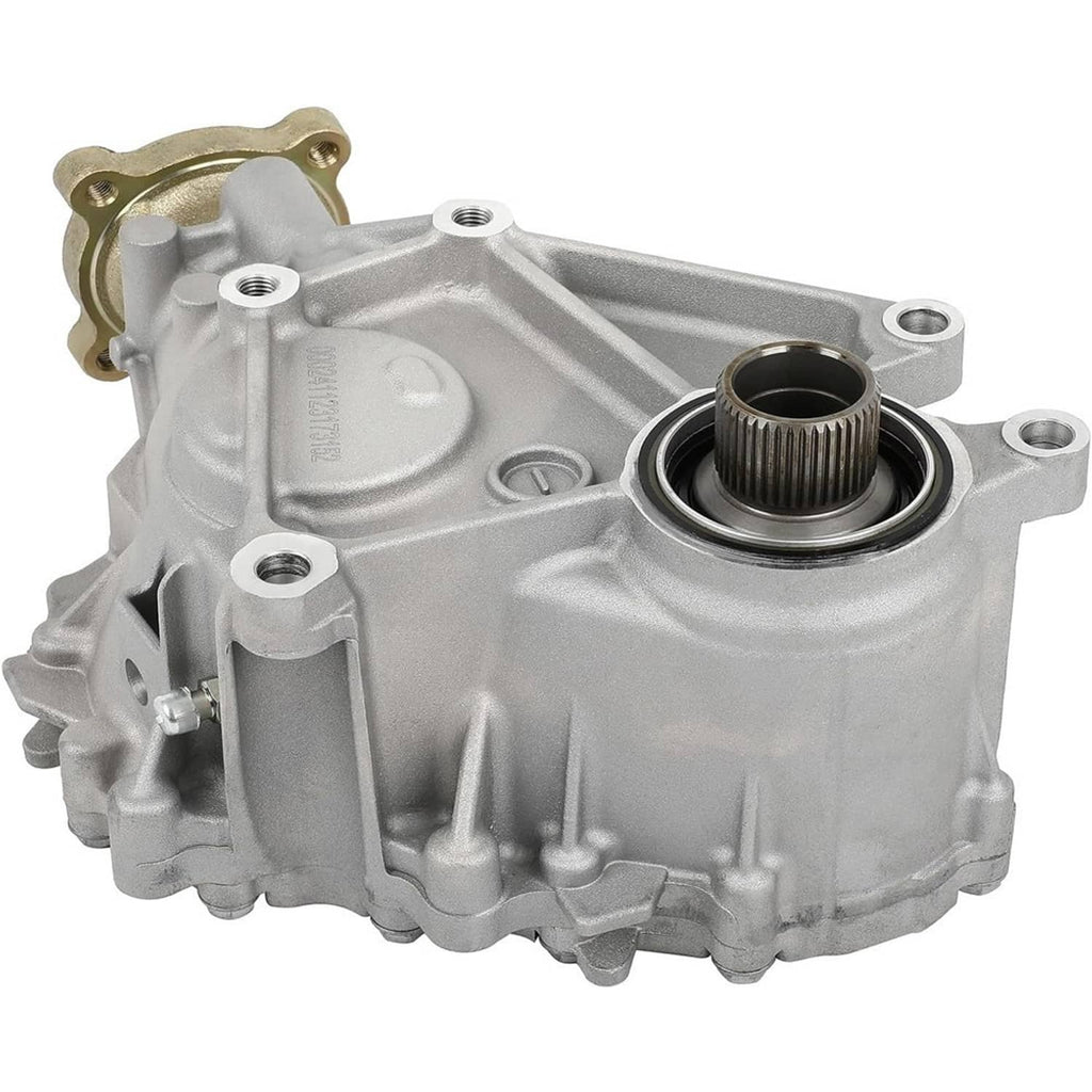 Transfer case power take off assembly with metal housing and front gear splines