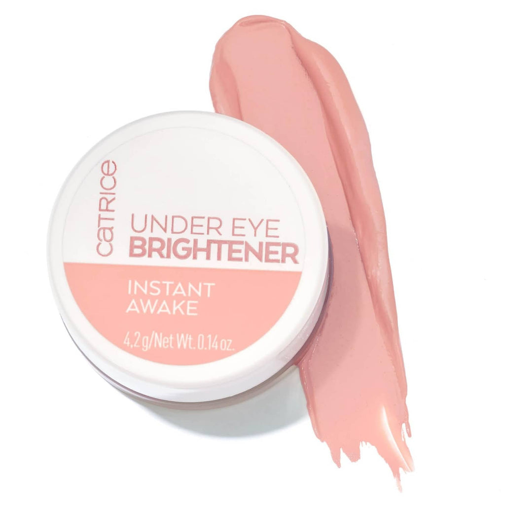 Catrice Under Eye Brightener jar, 010 Light Rose cream, white lid