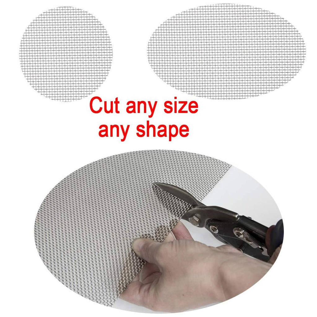Cuttable stainless steel 40-mesh screen mesh, silver, any size shape