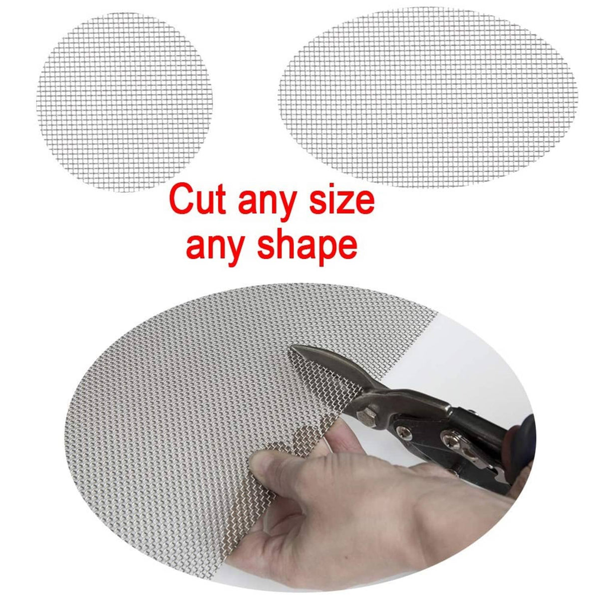 Cuttable stainless steel 40-mesh screen mesh, silver, any size shape