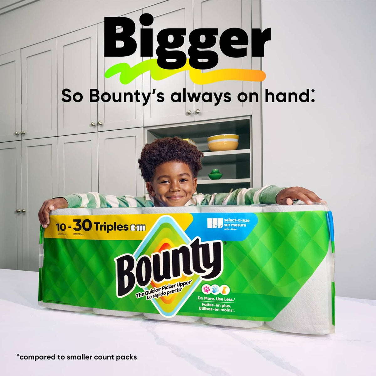 Large pack of white paper towels with rolls visible inside