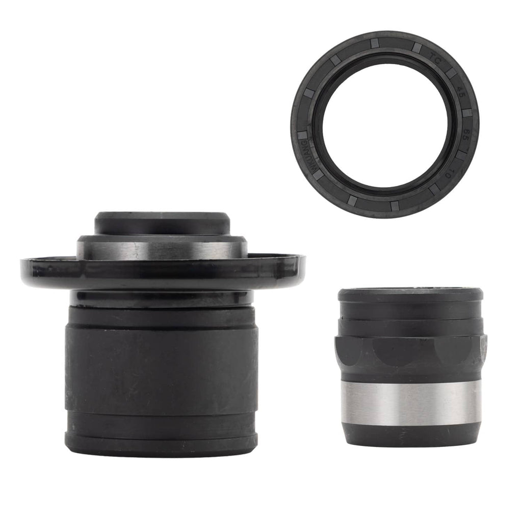 Front differential drive shaft couplers kit: black rubber boots & metal couplers