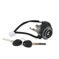 Ignition lock cylinder switch with two keys and black wire harness