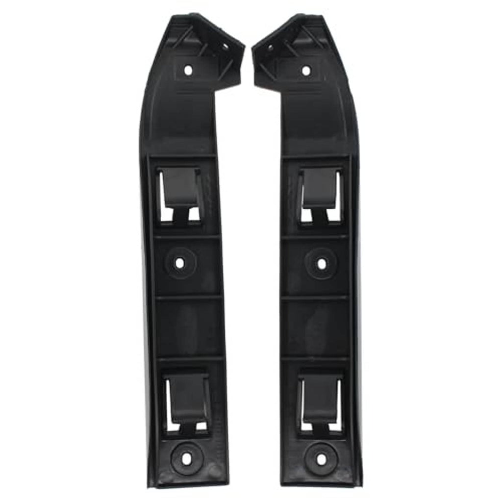 VW bumper guide mount bracket filler support, black plastic left and right brackets, top tabs