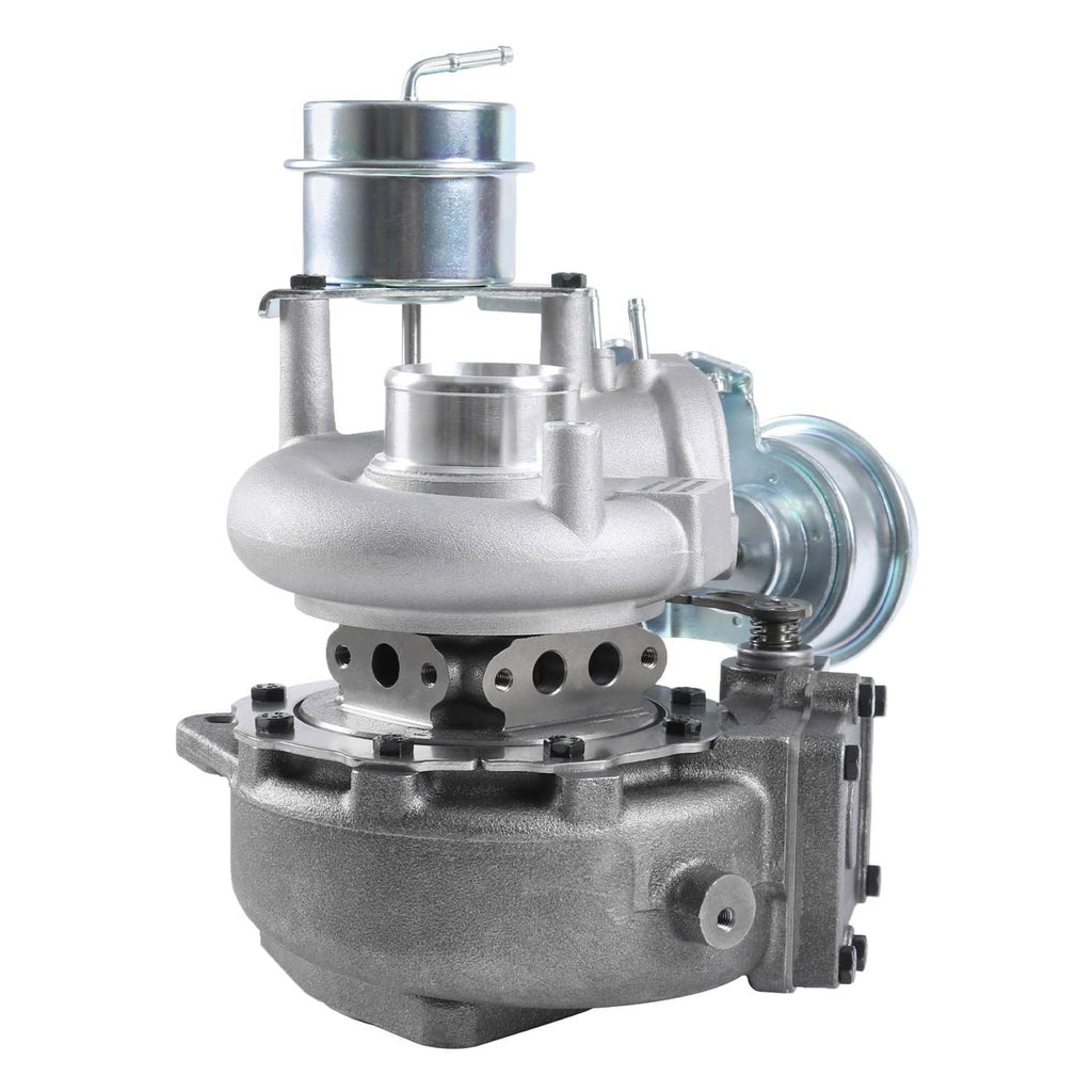 Turbocharger assembly with turbine housing and silver actuator canister