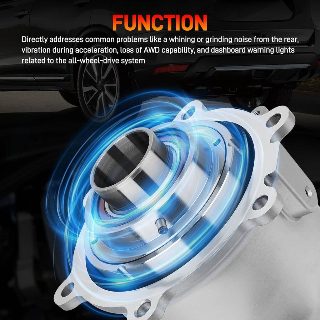 Rear differential coupling with water-dynamics style motion effect around the housing