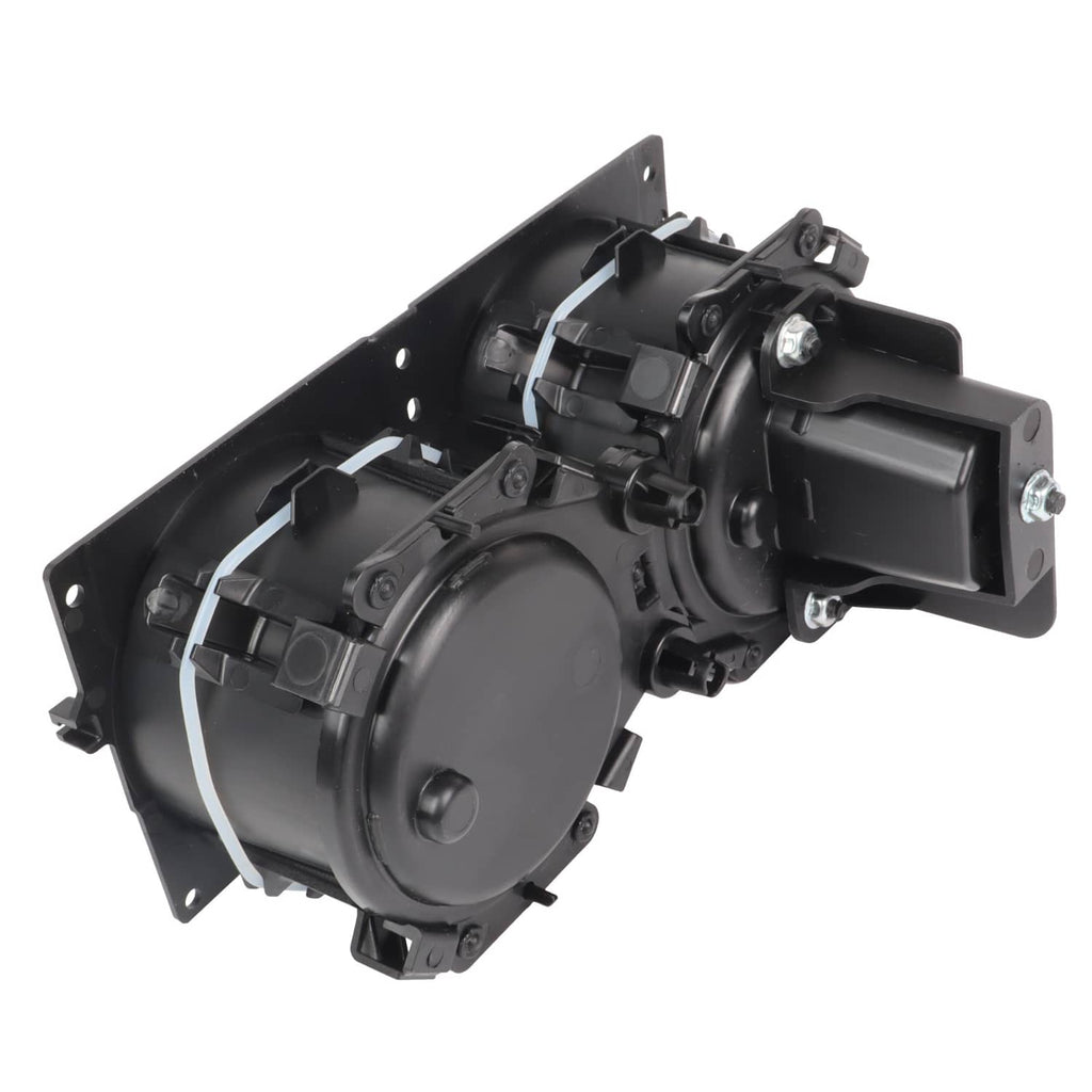 Black cup holder mechanism assembly with round housing and mounting bracket