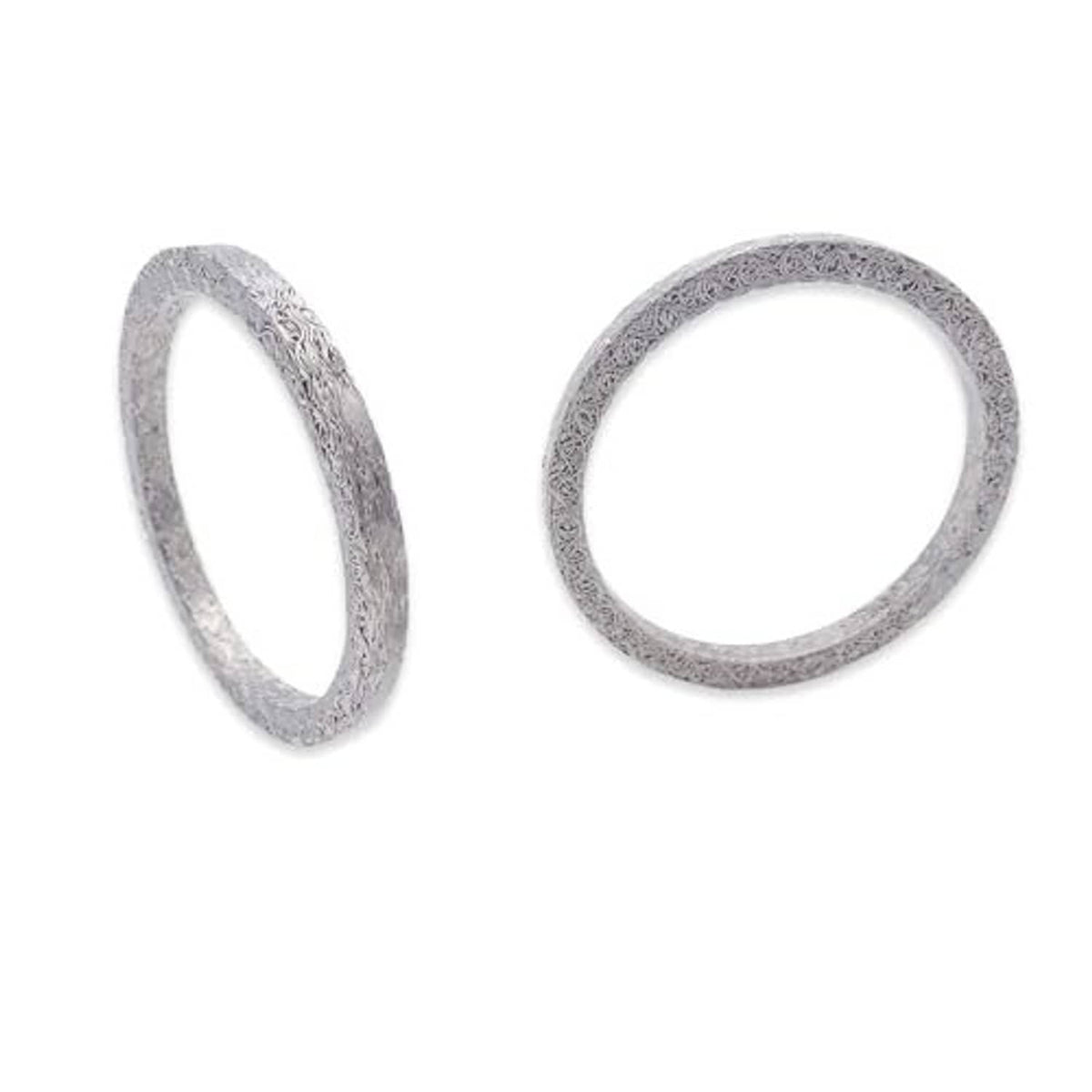 Steel mesh exhaust port gasket kit with two gray gasket rings