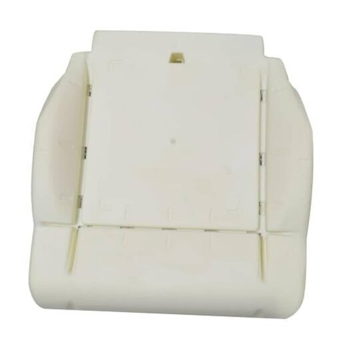 Beige front seat bottom foam cushion insert, molded for driver side
