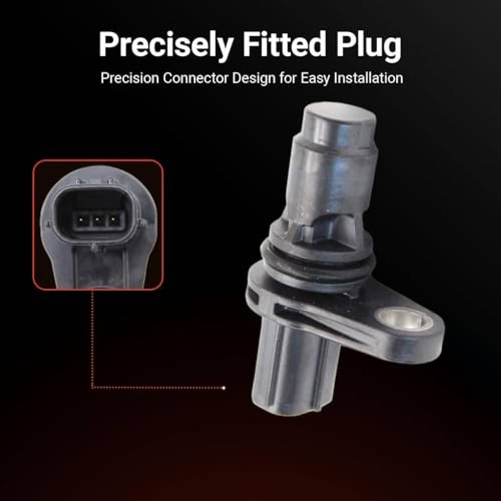 Gray camshaft position sensor with multi-pin plug and mounting ring
