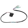Trim and tilt switch assembly with black wiring harness and two electrical connectors