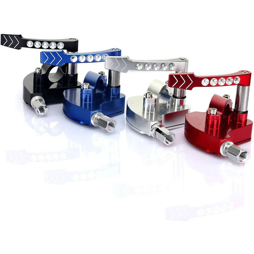 Billet thumb throttle kit, anodized aluminum in black, blue, silver, and red with silver lever