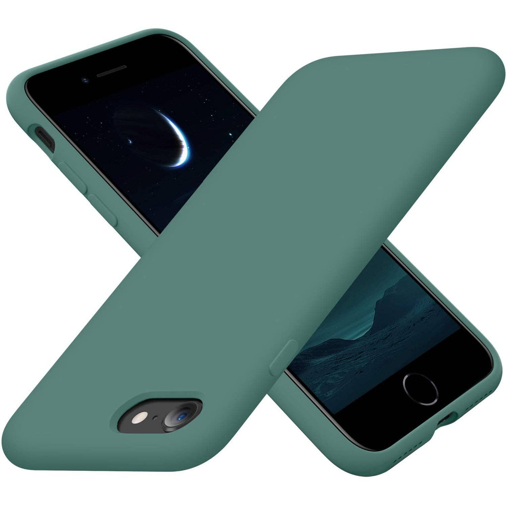 Midnight green iPhone case with cutouts and camera/flash openings