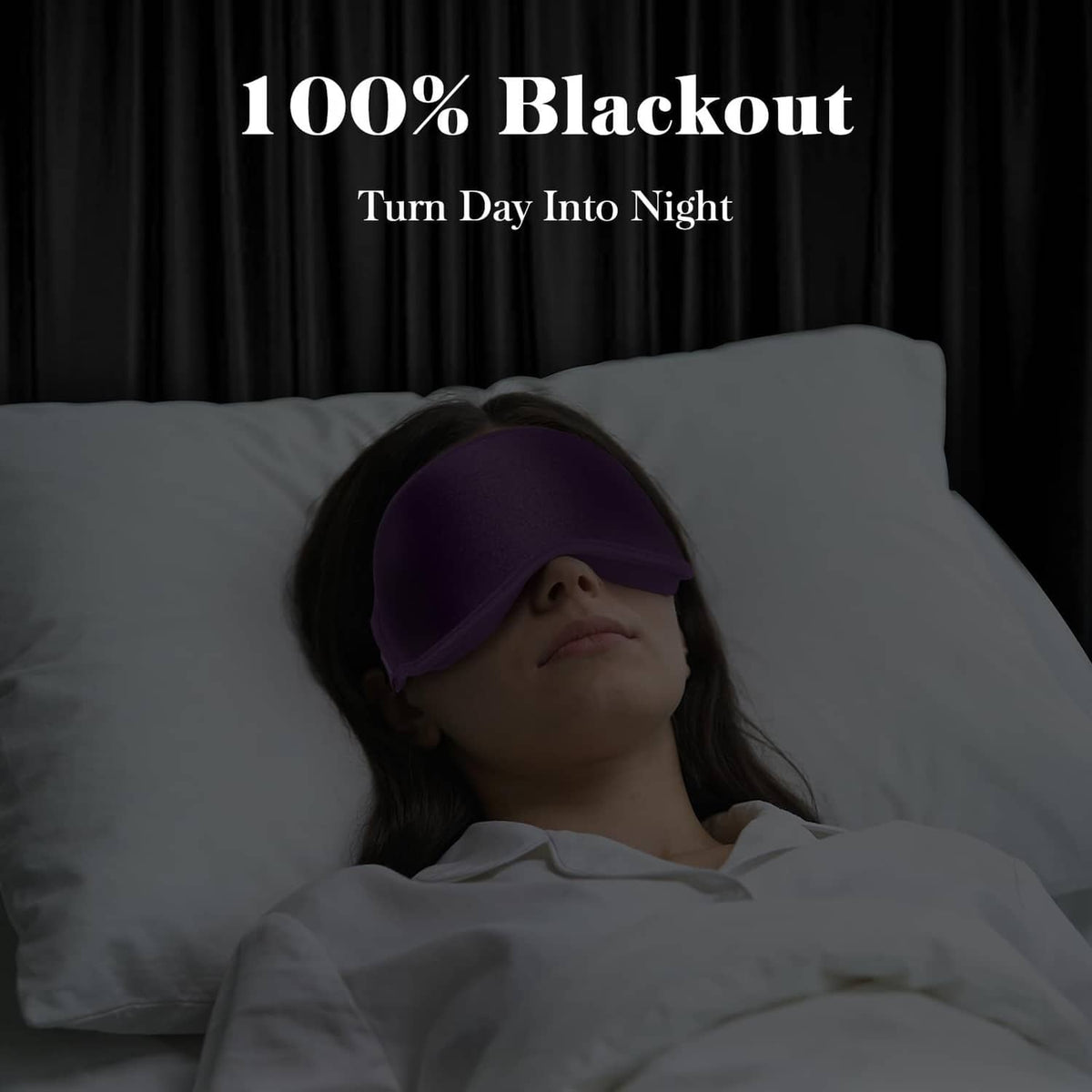 Purple 3D sleep eye mask