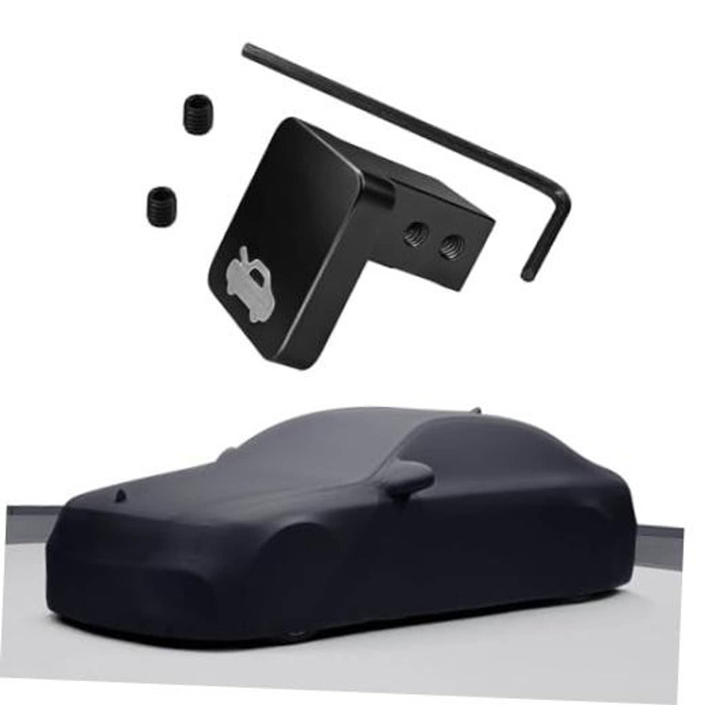 Black hood latch release handle cable kit with mounting hardware and hex key
