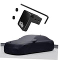 Black hood latch release handle cable kit with mounting hardware and hex key