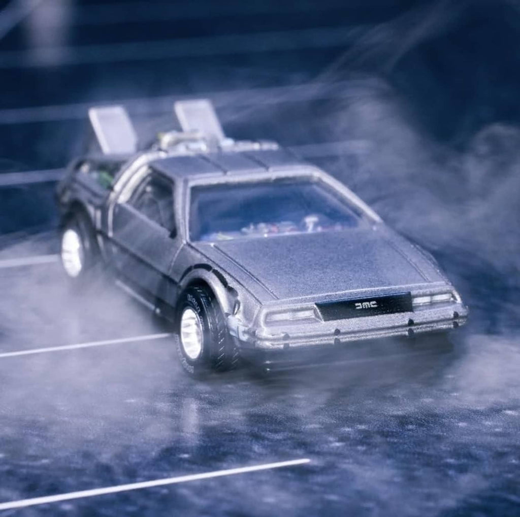 1:64 die-cast black car with detailed grille and front lights