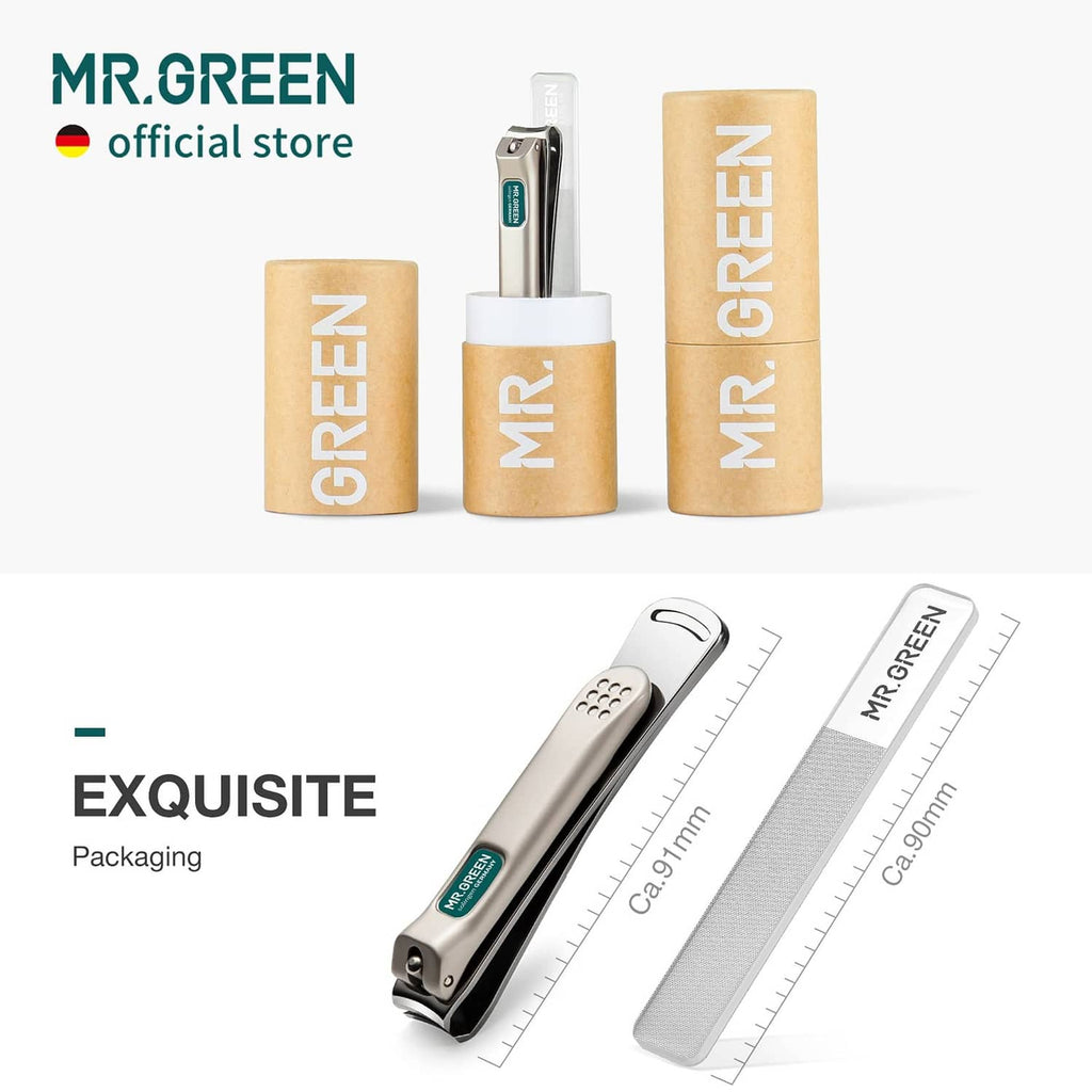 MR.GREEN nail clippers and nail files set, plus card packaging