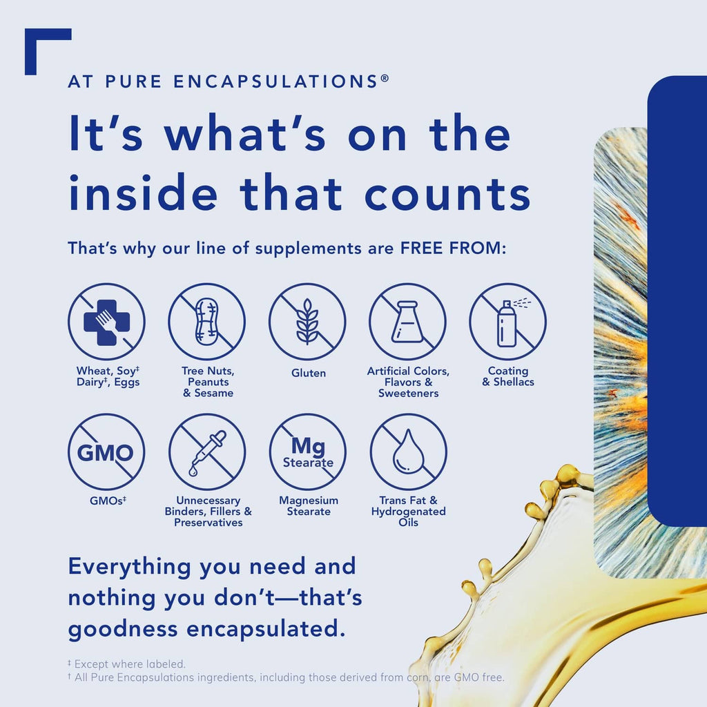 Free-from supplement ingredients graphic with allergen and feature symbols