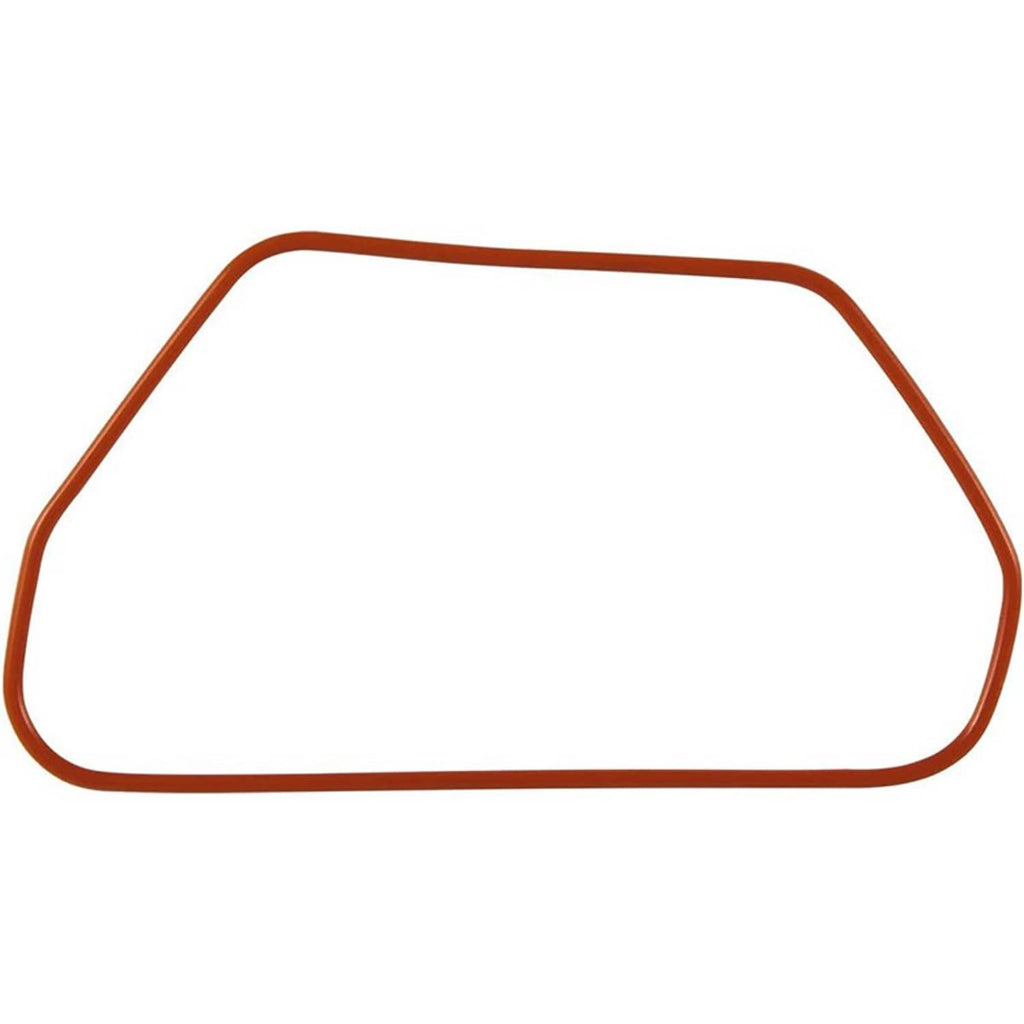Rubber compressor gasket, orange, rectangular loop seal