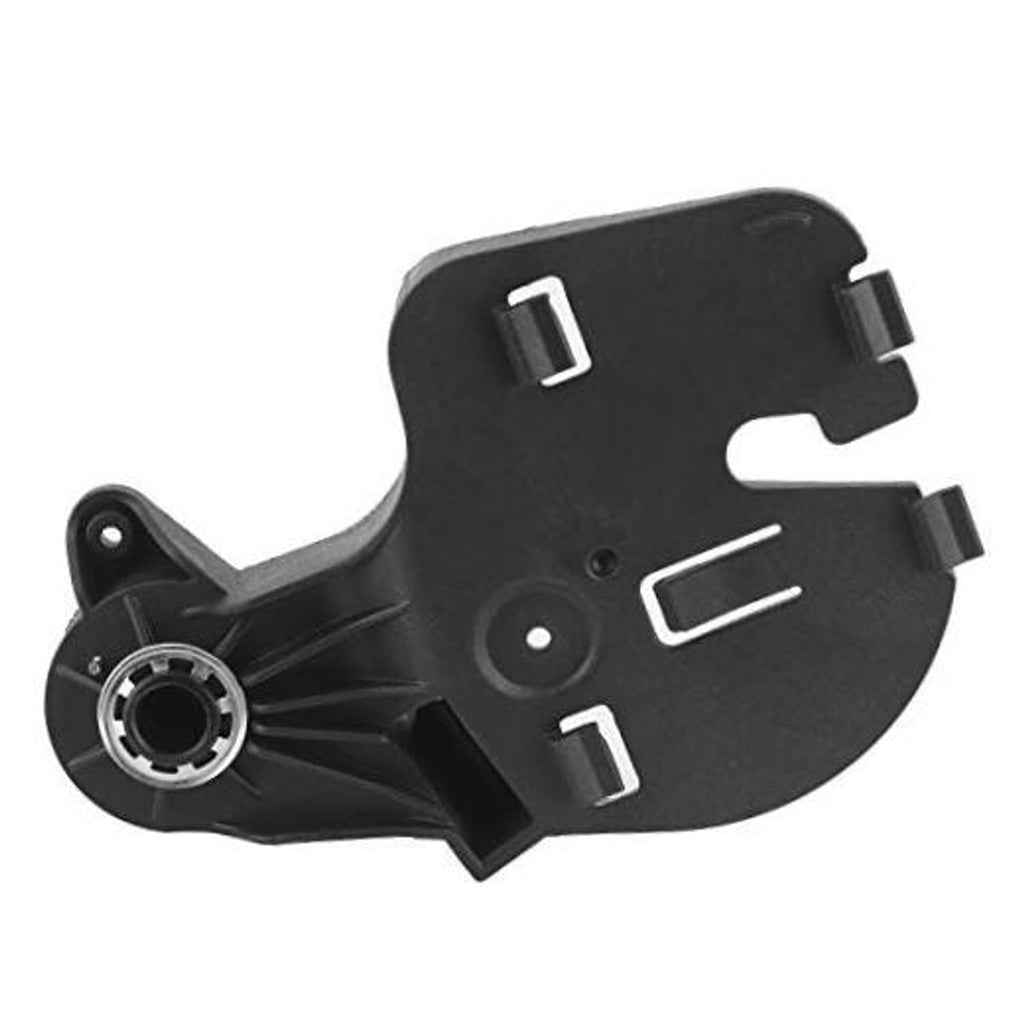 Black hood release pull handle assembly with spring pivot and side clip
