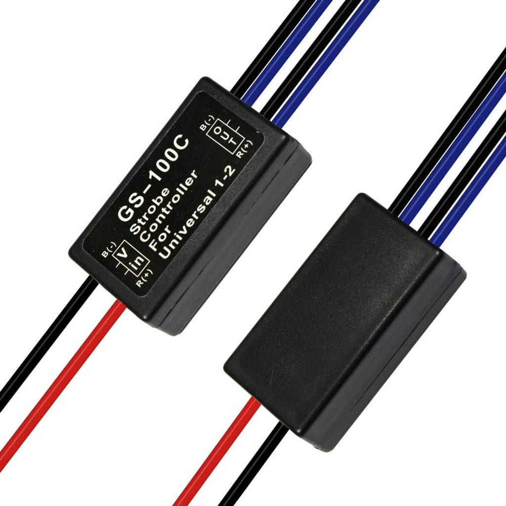 RivetOak HUIQIAODS 12V GS-100C Flash Strobe Controller Auto Car Flasher S,