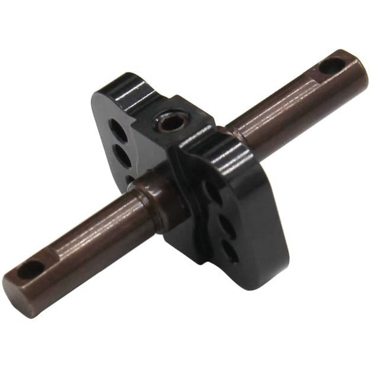 Differential spool locker with black housing and two brown axle shafts